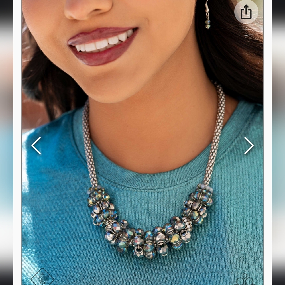 Ignited Impression Silver Necklace
